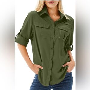 Button down shirt SPF 50, Quick Dry